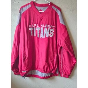 Holloway Carl Albert Titans Pullover Windbreaker Jacket Mens XL Red Grey